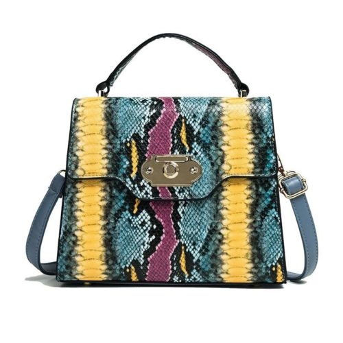 B00857-blue Tas Handbag Wanita Elegan Import Terbaru