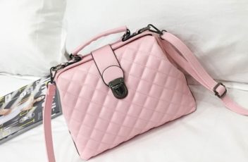 B010-pink Tas Doctor Bag Selempang Wanita Elegan Import