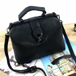 B010A-black Tas Doctor Bag Selempang Wanita Elegan Import