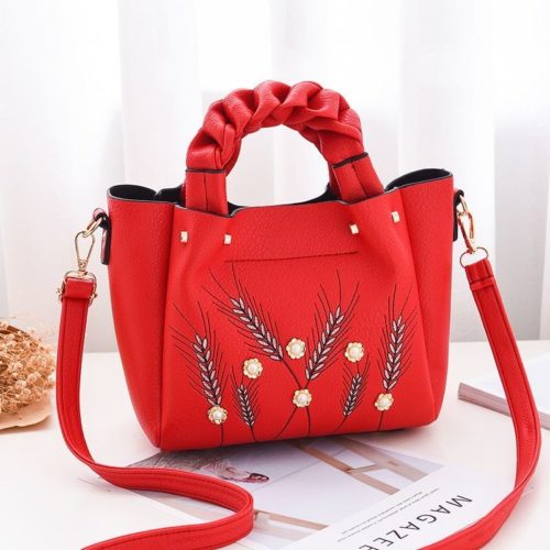 B01872-red Tas Handbag Wanita Elegan Modis Kekinian