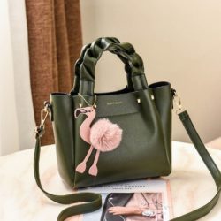 B0197 JKT MATERIAL PU SIZE L23XH20XW12CM WEIGHT 750GR COLOR GREEN