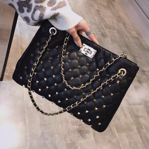B08521-black Tas Handbag Wanita Elegan Import Terbaru