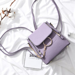 B369-purple Tas Ransel Fashion Import Wanita