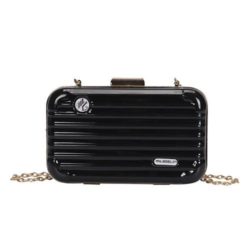 B5502-black Tas Selempang Mini Koper Import Cantik