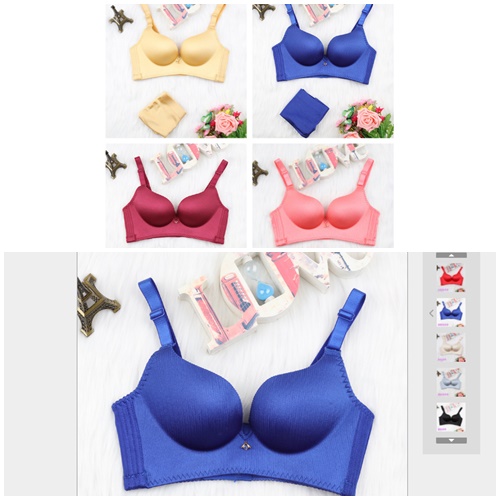 BR7703 IDR.43.000 (BRA ONLY) MATERIAL NYLON SIZE 32,34 CUP B WEIGHT 100GR COLOR BLUE (TANPA KAWAT)