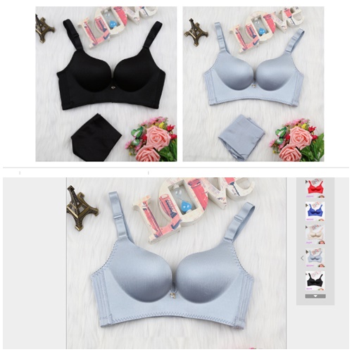 BR7703 IDR.43.000 (BRA ONLY) MATERIAL NYLON SIZE 32,34 CUP B WEIGHT 100GR COLOR GRAY (TANPA KAWAT)