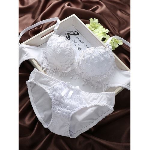 BRS8849 IDR.50.000 MATERIAL LACE SIZE 32,34,36 CUP B WEIGHT 150GR (BRA SET DENGAN CELANA DALAM) COLOR WHITE
