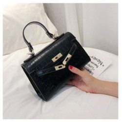 BTH125452-black Tas Handbag Selempang Wanita Elegan Cantik
