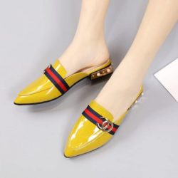 JSH9712-yellow Sandal Slip On Import Elegan Wanita Cantik