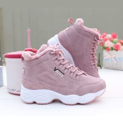 JSHMJ33-pink Sepatu Sneakers Wanita Stylish Import Terbaru