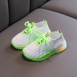 JSK018-green Sepatu Sneakers Anak Imut Import Terbaru