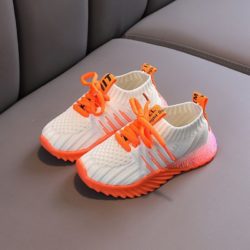JSK018-orange Sepatu Sneakers Anak Imut Import Terbaru