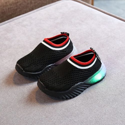 JSK2002-black Sepatu Sneakers Anak Comfy Import Terbaru