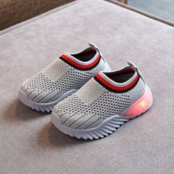 JSK2002-gray Sepatu Sneakers Anak Comfy Import Terbaru