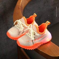 JSK2011-beige Sepatu Sneakers Anak Modis Import Terbaru