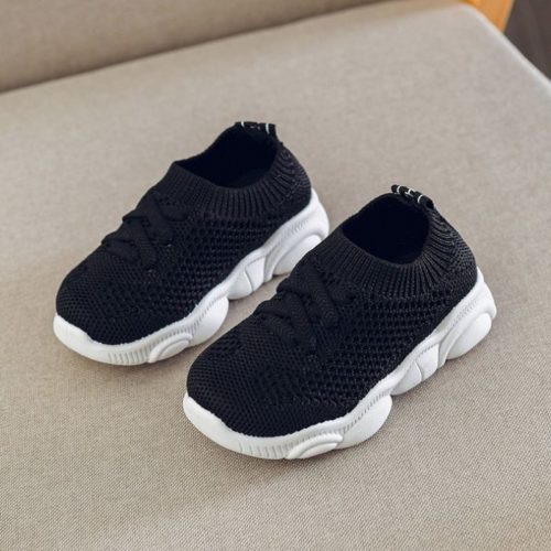 JSK278-black Sepatu Sneakers Anak Imut Import Terbaru