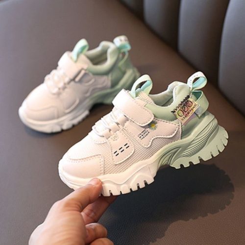 JSK290-green Sepatu Sneakers Anak Fashion Import Terbaru