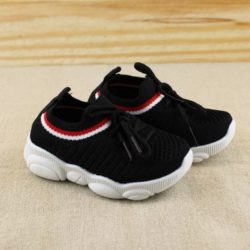 JSK356-black Sepatu Sneakers Fashion Anak Keren Import