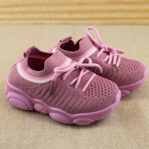 JSK356-pink Sepatu Sneakers Fashion Anak Keren Import