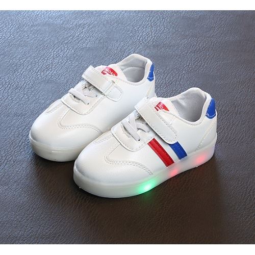 JSK527-blue Sepatu Sneaker Anak LED Lucu Import Terbaru