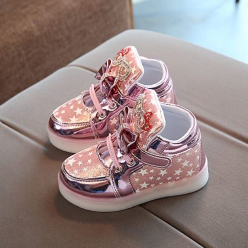 JSK888-pink Sepatu Sneakers Anak Cantik Import