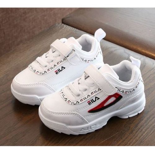 JSK908-white Sepatu Sneakers Anak Lucu Keren Kekinian
