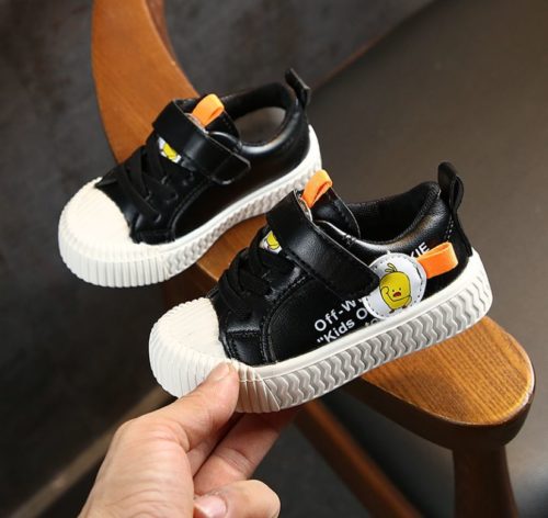 JSK913-black Sepatu Sneakers Anak Imut Import Terbaru