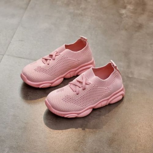 JSKA01-pink Sepatu Sneakers Anak Wanita Cantik