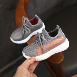 JSKA055-gray Sepatu Sneakers Olah Raga Anak Import