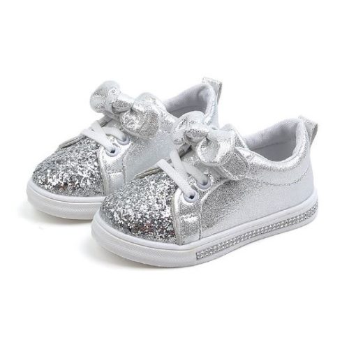 JSKA18-silver Sepatu Anak Cantik Imut Kekinian