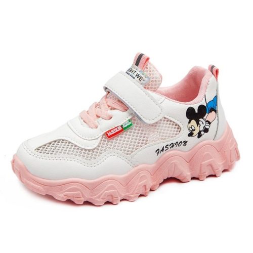 JSKA56-pink Sepatu Sneakers Keren Anak Imut Import