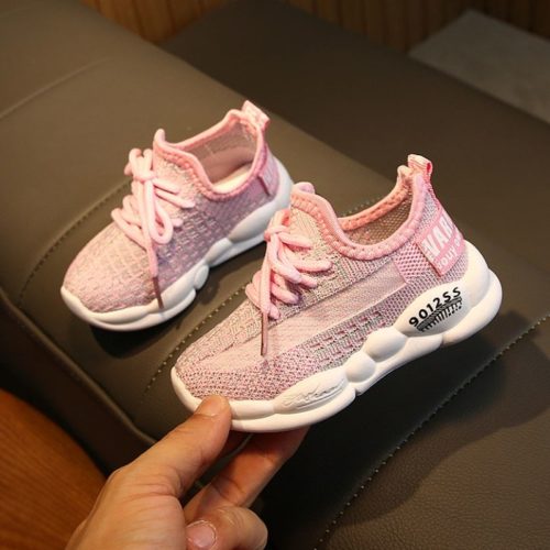 JSKB11-pink Sepatu Sneakers Anak Cewek Keren Import