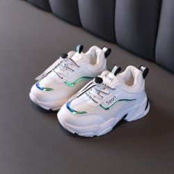 JSKH06-green Sepatu Sneakers Sport Anak Import Terbaru