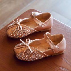 JSKK01-pink Sepatu Sandal Pesta Anak Cewek Cantik Terbaru