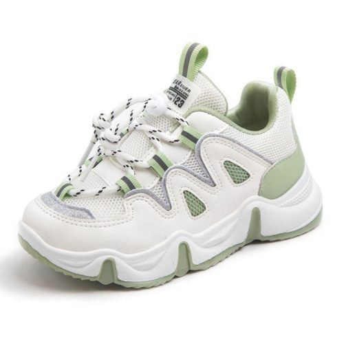 JSKK16X-green Sepatu Sneakers Anak Keren Import (Noda)