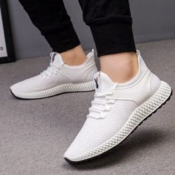 JSS001-white Sepatu Sneakers Pria Modis Import Terbaru