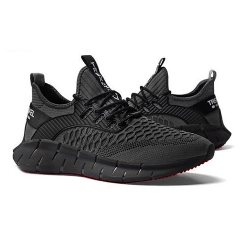 JSS003-black Sepatu Sneakers Pria Keren Import Terbaru