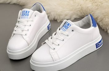 JSS003B-blue Sepatu Sneakers Wanita Cantik Import Terbaru