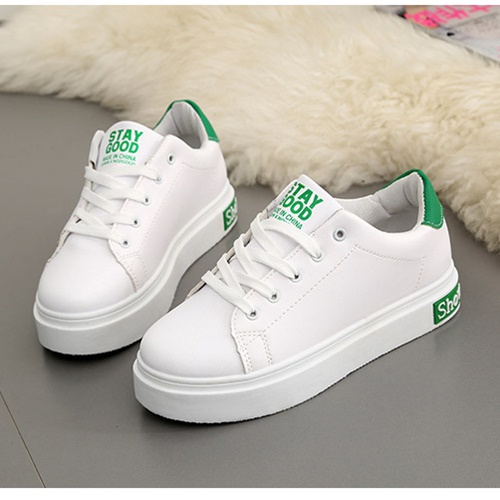 JSS003B-green Sepatu Sneakers Wanita Cantik Import Terbaru