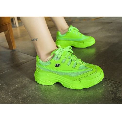 JSS1919-green Sepatu Sneakers Sport Wanita Cantik Import (Noda)