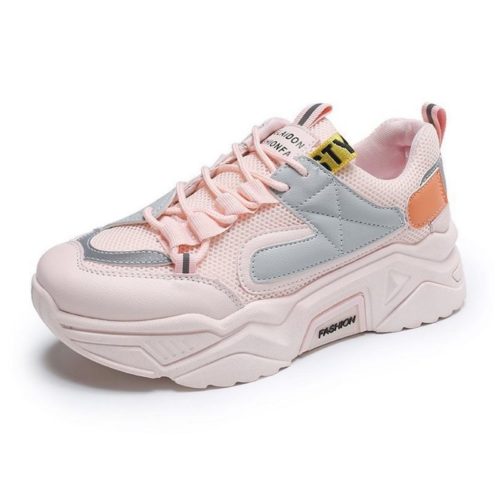JSS236-pink Sepatu Sneakers Wanita Keren Import Terbaru