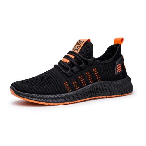 JSS345-orange Sepatu Sneakers Pria Modis Import Terbaru