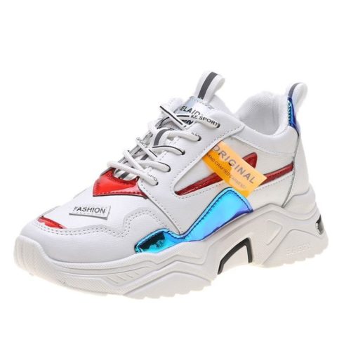 JSS6061-white Sepatu Sneakers Wanita Cantik Terbaru Import