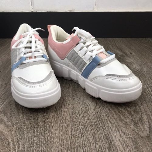 JSS662-white Sepatu Sneakers Wanita Import (Noda)