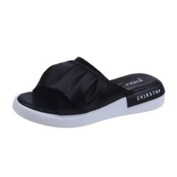 JSS6685-black Sandal Slip On Fashion Wanita Cantik Import