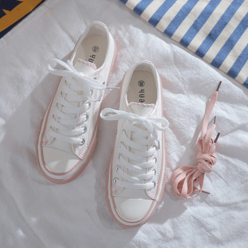 JSS71042-pink Sepatu Sneakers Flat Fashion Import Wanita