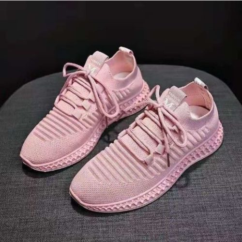 JSS71049-pink Sepatu Sneakers Wanita Cantik Import