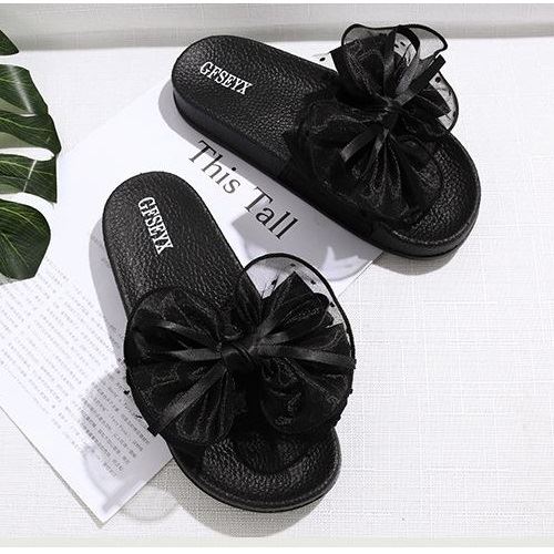 JSS808-black Sandal Import Nyaman Wanita Cantik