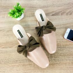 JSS8090-pink Sandal Slip On Wanita Cantik Import