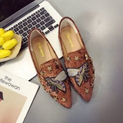 JSS811-brown Sepatu Fashion Import Wanita Cantik